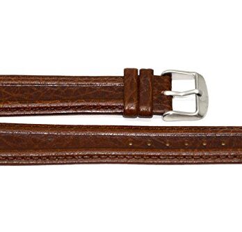 12 mm XLダークブラウンアンティーク調tunneledレザーWatch Band Swiss Army Wenger