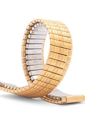 Speidel レディース ツイストオーフレックス 拡張交換用腕時計バンド ゴールドトーン ストレートエンド 10-14mm Straight End XL ゴールド