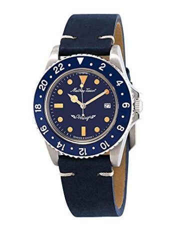 Mathey-Tissot Rolly ビンテージブルーダイヤル メンズ腕時計 H900ALBU, ブルー, スイス製。