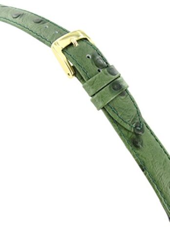 Speidel 14mm グリーン パッド入り オーストリッチグレインバンド