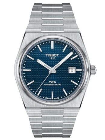 [ティソ] 腕時計 TISSOT PRX ピーアールエックス パワーマティック80 ブレスレット T1374071104100 メンズ ブルー文字盤