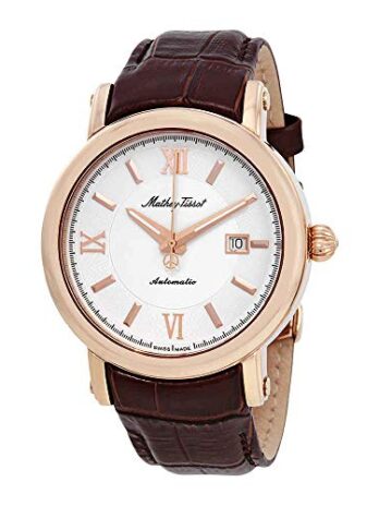 Mathey-Tissot ルネッサンス自動ホワイトダイヤル メンズ腕時計 H9030PI, ホワイト, モダン