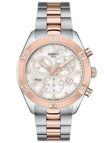 [ティソ] 腕時計 TISSOT PR 100 (ピーアール 100) スポーツシック クロノグラフ ブレスレット [正規輸入品] T1019172211600 レディース ホワイト・マザーオブパール文字盤
