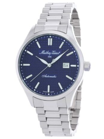 Mathey-Tissot アーバン オートマチック ブルーダイヤル メンズ腕時計 H411ATABU, ブレスレット