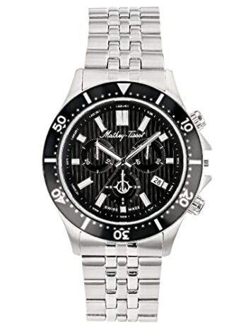Mathey-Tissot メンズ Expedition MTWG8001101 スイスクォーツウォッチ シルバー 22mm Mathem Tissot Expedition クロノグラフ コレクション ウォッチ, シルバー, 22MM, Mathem Tissot Expedition クロノグラフコレクションウォッチ