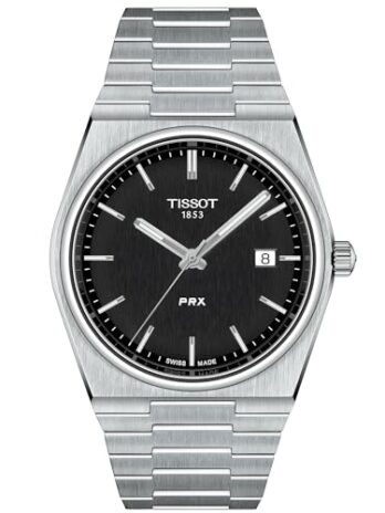 [ティソ] 腕時計 TISSOT PRX (ピーアールエックス) ブレスレット [正規輸入品] T1374101105100 メンズ ブラック文字盤