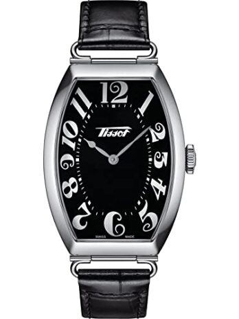 [ティソ] 腕時計 TISSOT ヘリテージ ポルト レザーベルト T1285091605200 ブラック文字盤