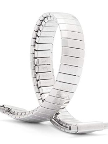 Speidel レディース Twist-O-Flex 拡張 交換用時計バンド シルバートーン ストレートエンド 10-14mm 10-14mm Straight End シルバートーン