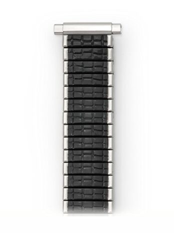 16 ? 19 mmステンレスブラックエナメルExpansion Watch Band Speidel