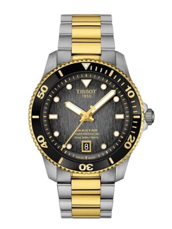 [ティソ] 腕時計 TISSOT シースター 1000 パワーマティック80 40MM [正規輸入品] ブレスレット T1208072205100 ブラック文字盤