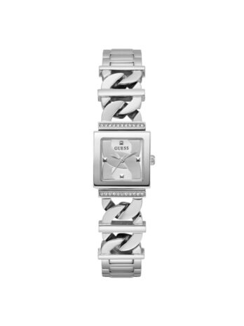 GUESS レディース 20.8mm 腕時計, シルバートーン/シルバー/シルバー。, クラシック