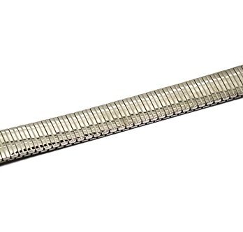 Speidel 16 ? 21 mmシルバーステンレスExpansion Watch Band Strap Curved Ends