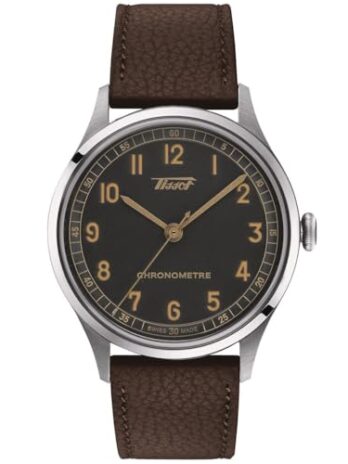 [ティソ] 腕時計 ヘリテージ 1938 オートマティック COSC [正規輸入品] レザーストラップ T1424641606200 メンズ アンスラサイト文字盤