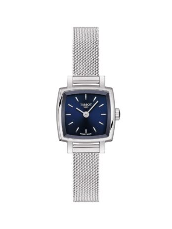 [ティソ] 腕時計 TISSOT ラブリー スクエア ブレスレット [正規輸入品] T0581091104100 レディース ブルー文字盤