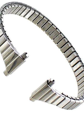 11 ? 14 mm Speidel Shinyシルバートーンステンレスtwist-o-flex Ladies Watch Band 1605