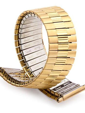 twist-o-flex Wide Oneシリーズ(ゴールド調、マットW /ポリッシュセンター、16 ? 21 mm、extra-long、Straight End )