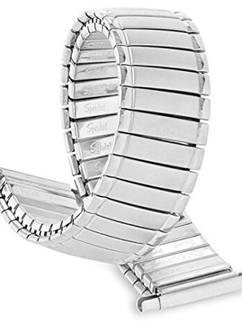 16 ? 21 mm straight end Speidel twist-o-flexシルバートーンステンレススチールExpansion Watch Band 1239 / 02