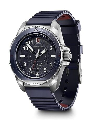 VICTORINOX(ビクトリノックス) JOURNEY 1884 腕時計 メンズ ステンレススチールケース(316L) ブルーダイヤル ブルーラバーストラップ クォーツ 防水 アナログ ギフト [国内正規品] 241975
