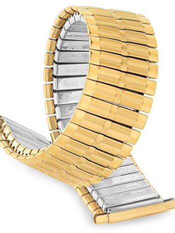 Speidel twist-o-flex”タンクTrak” (ゴールドPVD、16 ? 21 mm, Straight End)