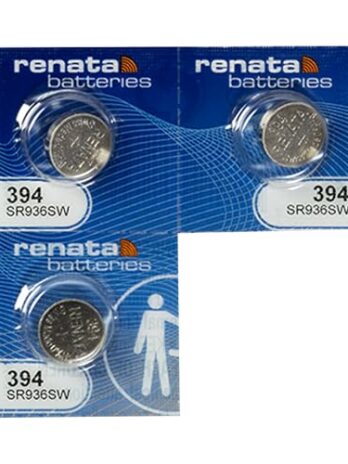 3 Renata 394 Button Cell Watch Batteries