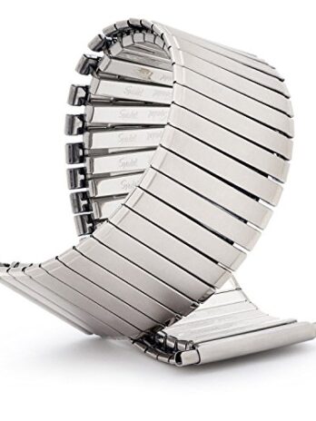 Speidel メンズ Twist-O-Flex ステンレススチール 拡張バンド シルバートーン ストレートエンド 24-30mm腕時計に対応