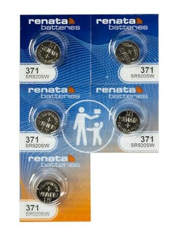 371 Watch battery – Strip of 5 Batteries