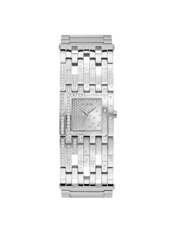 GUESS レディース 22mm 腕時計, シルバートーン/シルバートーン/シルバー。, クラシック