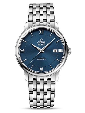 Omega De Ville Prestige 自動巻き ブルーダイヤル メンズウォッチ 424.10.40.20.03.001, ブルー