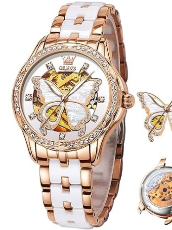 [KANGYANG] 腕時計 OLEVS Automatic women watches KY-S-L6622TB-MB セラミックホワイト。