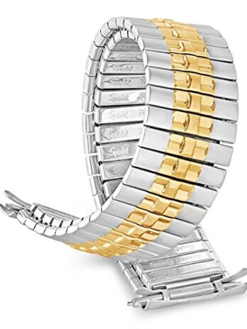 Speidelメンズ快適なファッションシリーズ時計バンドでデュアルトーンwith CurvedまたはStraight End 18 ? 22 mm Cuved End Dual Tone