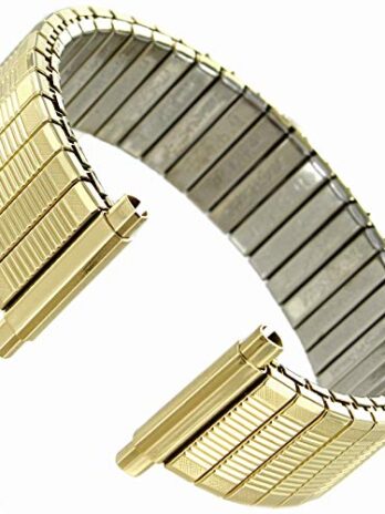 16 ? 21 mm straight end Speidel twist-o-flexゴールドトーンステンレススチール時計バンド1368 / 37