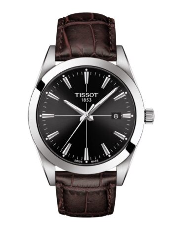 [ティソ] 腕時計 TISSOT ジェントルマン レザーベルト [正規輸入品] T1274101605101 メンズ ブラック文字盤