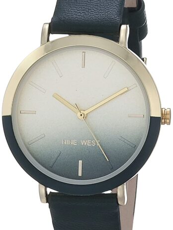 Nine West Women’s Strap Watch, Green/Gold, NW/2346GPGN