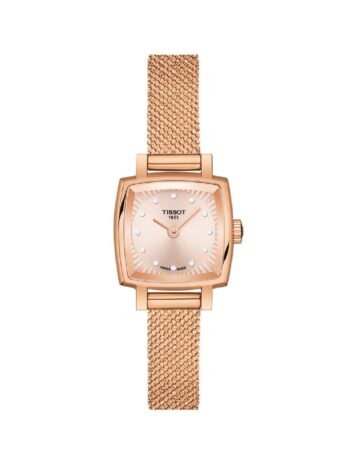 [ティソ] 腕時計 TISSOT ラブリー スクエア ブレスレット [正規輸入品] T0581093345600 レディース シャンペン文字盤