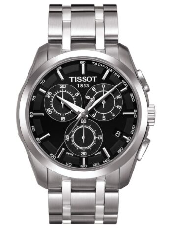 [ティソ] 腕時計 Tissot クロノグラフ クチュリエ ブラック文字盤 ブレスレット T0356171105100 メンズ