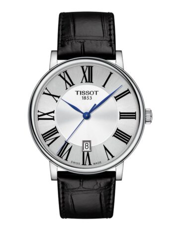 [ティソ] 腕時計 TISSOT カーソン レザーベルト T1224101603300 メンズ シルバー文字盤