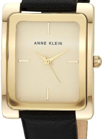 Anne Klein Womens ak-2706chbk One Size ブラック/ゴールド