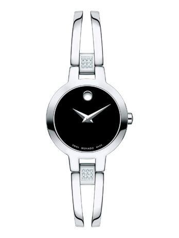 Movado Amorosa Black Dial Ladies Watch 0607154