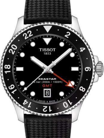 [ティソ] 腕時計 TISSOT シースター 1000[正規輸入品] ラバーストラップ T1208521705100 ブラック文字盤