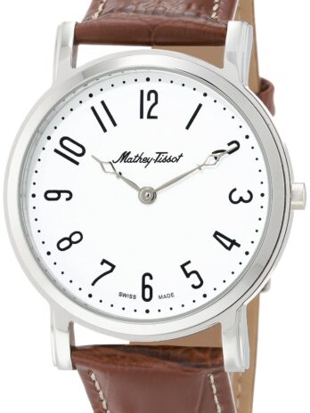 MATTHEY-TISSOT メンズ シティ、ホワイト, ホワイト, クォーツムーブメント。