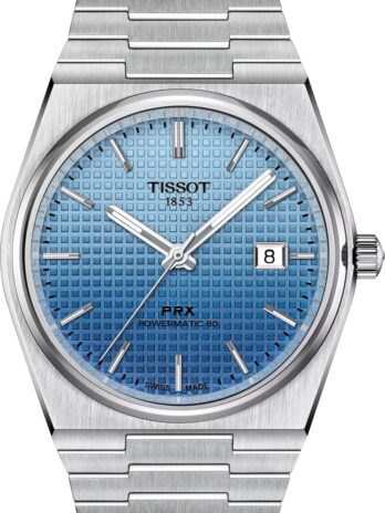 [ティソ] 腕時計 TISSOT PRX パワーマティック80 40mm[正規輸入品] ブレスレット T1374071135101 メンズ ライトブルー文字盤