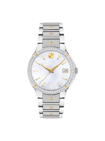 Movado SE クォーツ ダイヤモンド マザーオブパールダイヤル レディースウォッチ 0607517, ブレスレット。
