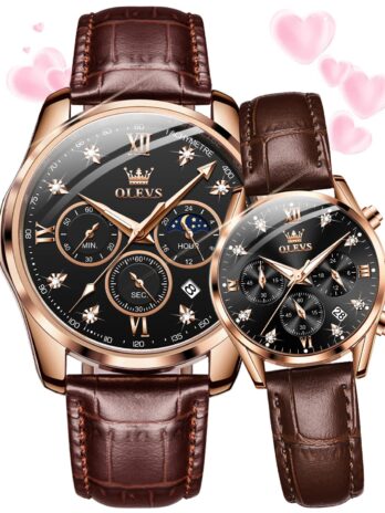 [OLEVS] 腕時計 GJ-OS-G2888+L5523PZ-MH ブラウン