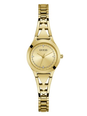 GUESS レディース 26mm 腕時計, ゴールドトーン/ゴールドトーン/シャンパン。, one, クラシック