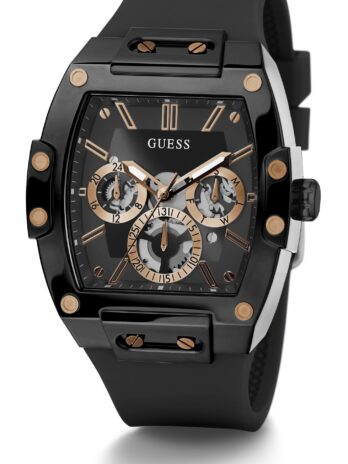 Guess メンズ トレンド トノー 43mm 腕時計, ブラック/ブラック/ブロンズ/ブラック。, One size, フェニックス。