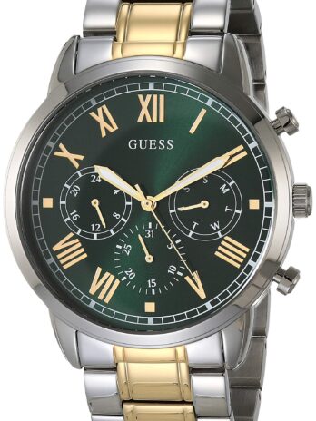 GUESS メンズ アナログ腕時計 ステンレススチールストラップ シルバー 21.9 (モデル:GW0066G2)