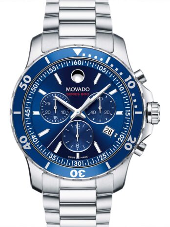 Movadoシリーズ 800-2600141。 42 mm ブルー/シルバー/グレー。