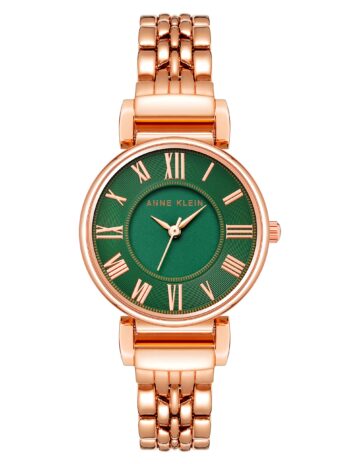 Anne Klein Women’s AK-2158GNRG Rose-Gold Stainless-Steel Quartz Fashion Watch