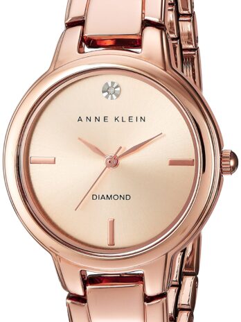 Anne Klein Women’s AK-2626RGRG Rose-Gold Stainless-Steel Japanese Quartz Fashion Watch