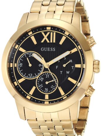 GUESS メンズ アナログクォーツ腕時計 ステンレススチールストラップ ゴールド 22 (モデル:GW0068G3)